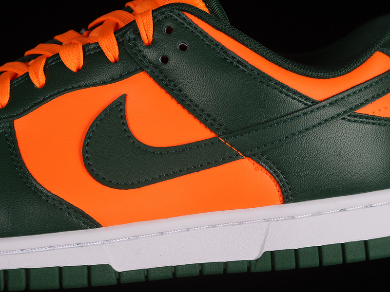 Sb Dunk Low Miami Hurricanes Gorge Green/White/Total Orange 31