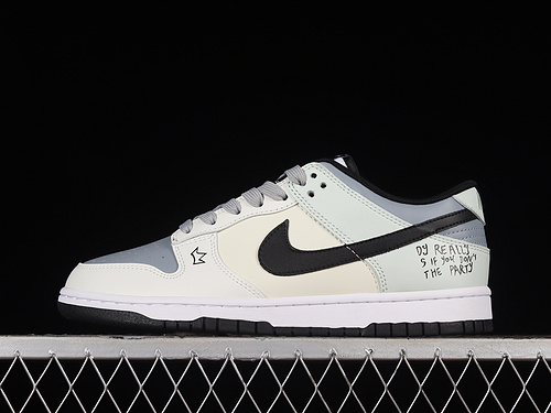 Sb Dunk Low White/Black/Beige 27