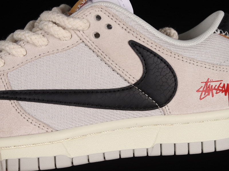 Stussy Sb Dunk Low Certified Fresh Grey/Black/Brown/Pink 17