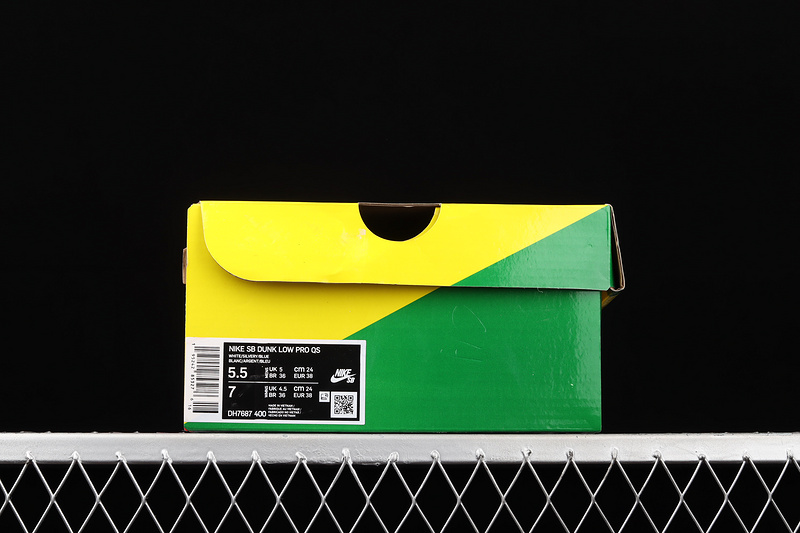 Ftc X Dunk Low Sb 'Lagoon Pulse'metallic Silver-Speed Yellow 5