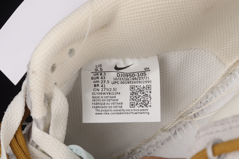 Gz Ow X Sb Dunk Low Lot 37 Of 50 White/Light Grey/Yellow 21