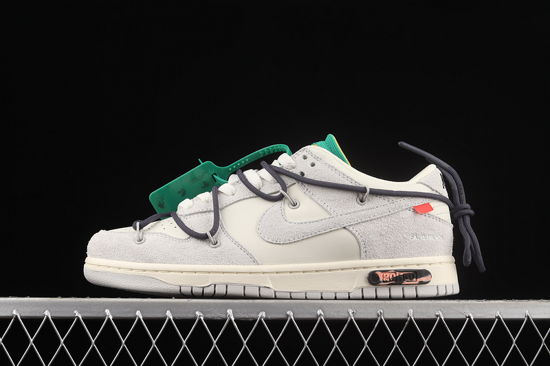 Ow X Sb Dunk Low Lot 20 Of 50 Sail/Neutral Grey/Gridiron 19