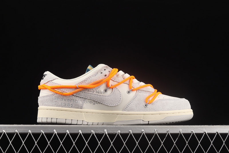 Ow X Sb Dunk Low Lot 19 Of 50 Sail/Neutral Grey/Orange Pulse 19