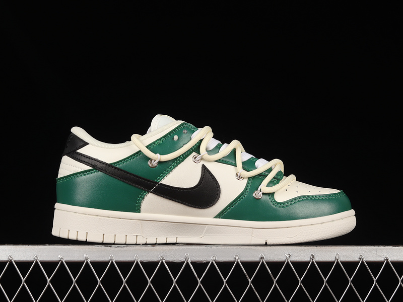 Dunk Low White/Green/Black 23