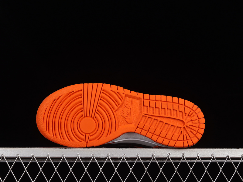 Dunk Low White Black Orange 13