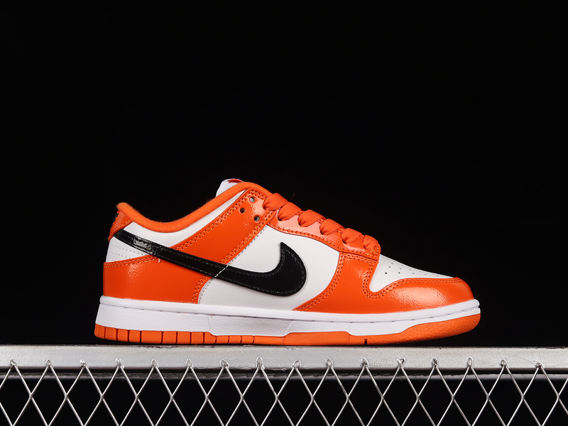 Dunk Low White Black Orange 27