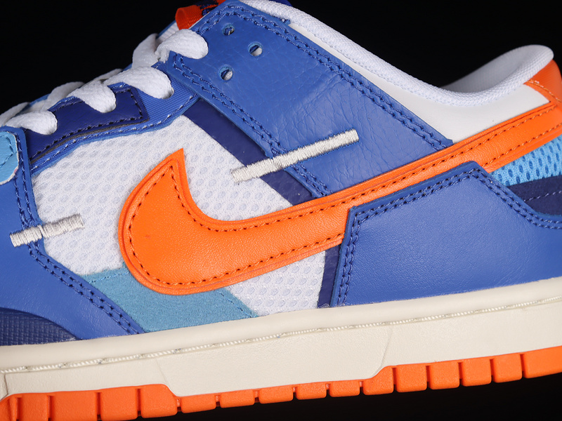 Dunk Low Scrap White/Safety Orange/Medium Blue/Deep Royal Blue 27