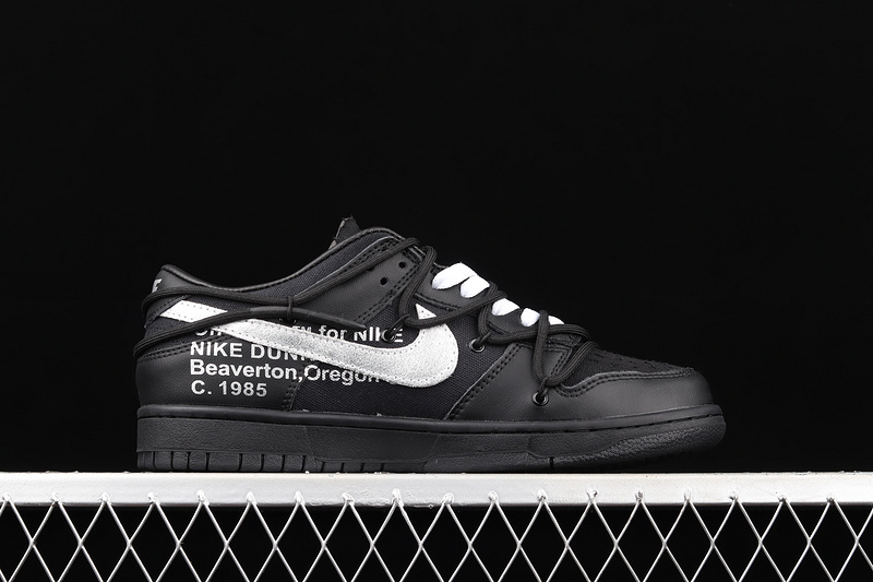 Ow X Sb Dunk Low The 50 Black/Black/Silver 5