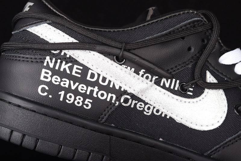 Ow X Sb Dunk Low The 50 Black/Black/Silver 17