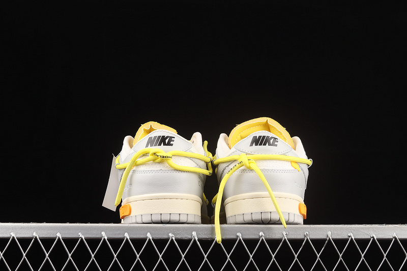 Ow X Sb Dunk Low Lot 29 Of 50 Neutral Grey/Opti Yellow 3