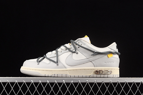 Ow X Sb Dunk Low Lot 41 Of 50 Sail/Neutral Grey/Flint Grey 9