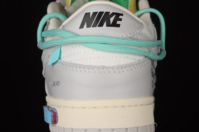 Ow X Sb Dunk Low Lot 07 Of 50 Sail/Neutral Grey/Vapor Green 7