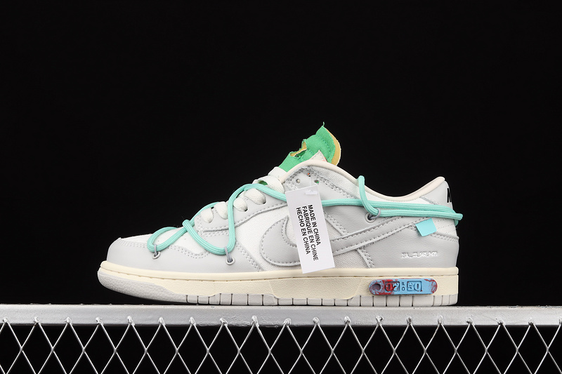 Ow X Sb Dunk Low Lot 07 Of 50 Sail/Neutral Grey/Vapor Green 17