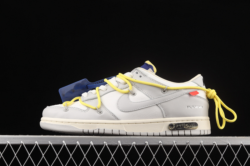 Ow X Sb Dunk Low Dear Summer Lot 27 Of 50 Neutral Grey/Yellow 5