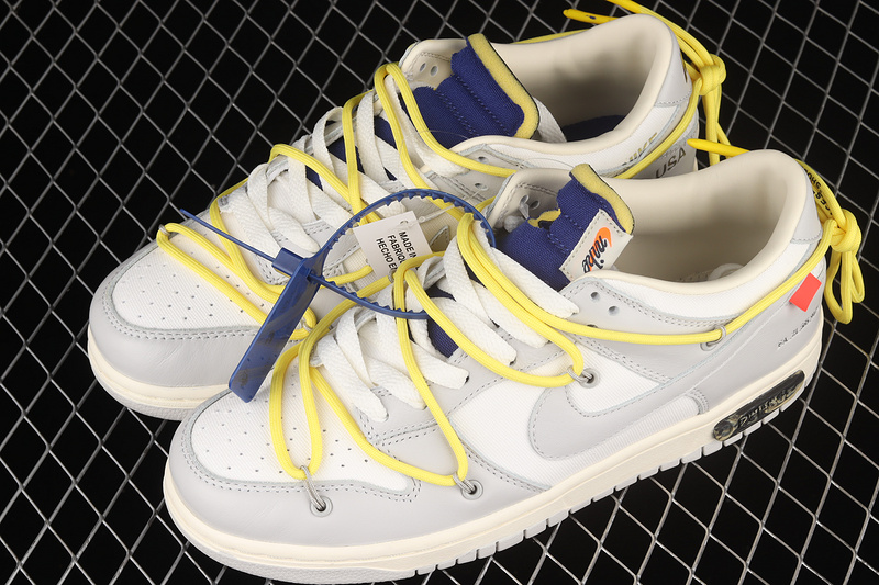 Ow X Sb Dunk Low Dear Summer Lot 27 Of 50 Neutral Grey/Yellow 13