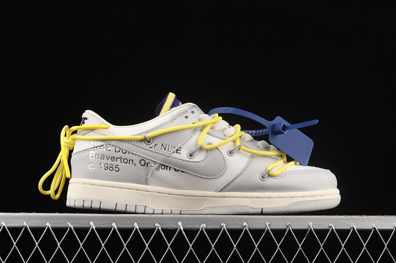 Ow X Sb Dunk Low Dear Summer Lot 27 Of 50 Neutral Grey/Yellow 21