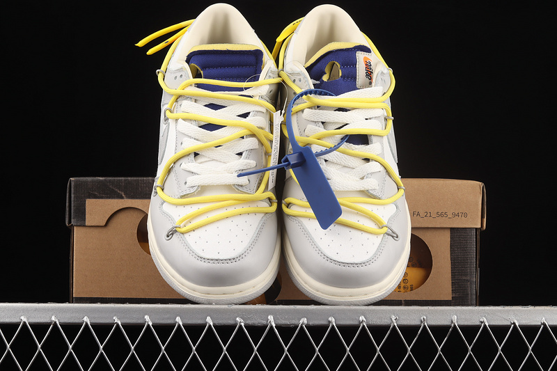 Ow X Sb Dunk Low Dear Summer Lot 27 Of 50 Neutral Grey/Yellow 31