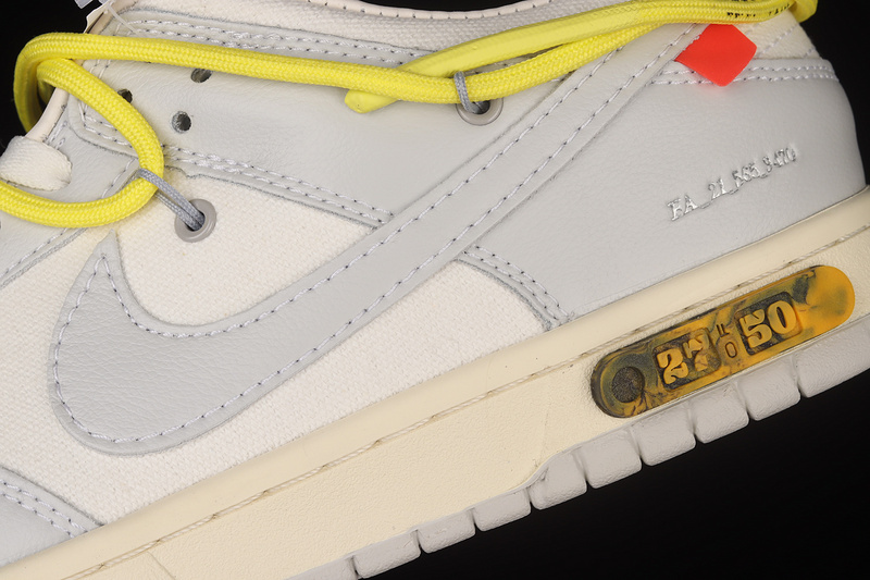 Ow X Sb Dunk Low Dear Summer Lot 27 Of 50 Sail/Neutral /Yellow 19