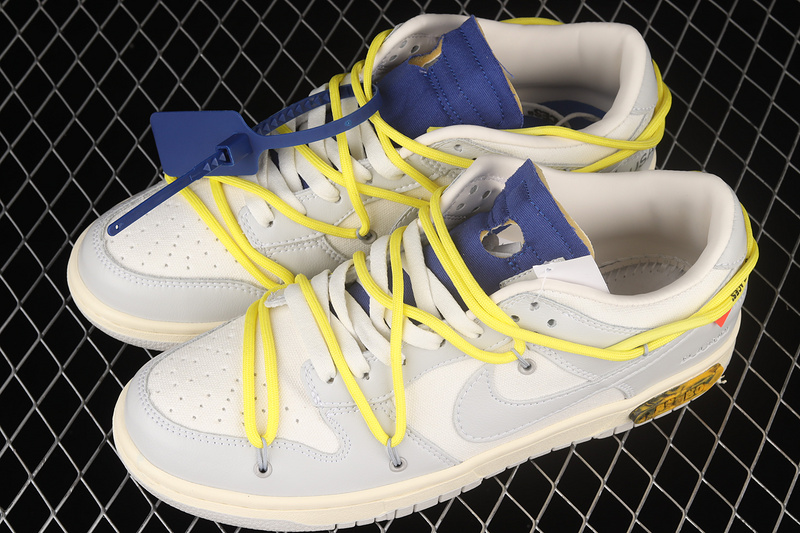 Ow X Sb Dunk Low Dear Summer Lot 27 Of 50 Sail/Neutral /Yellow 25