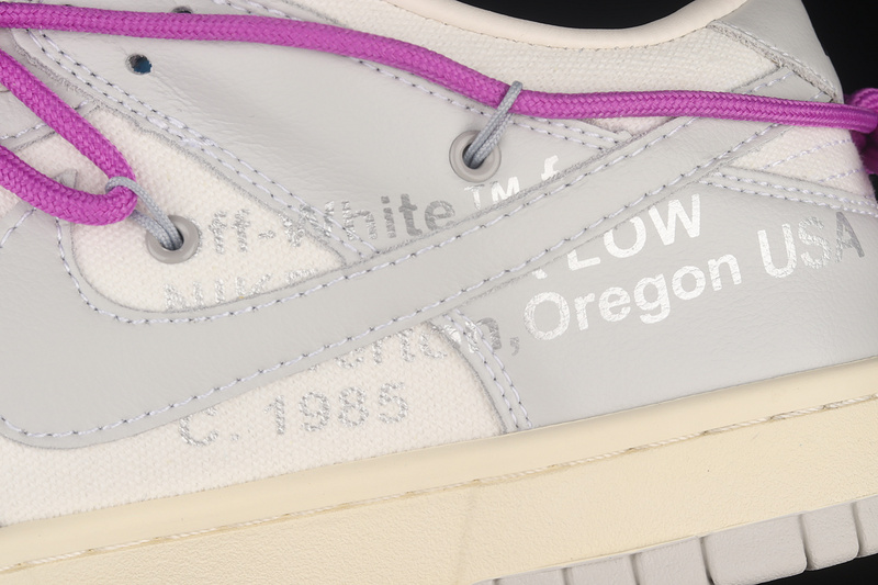 Off-White X Dunk Low Lot 47 Of 50 Sail/Neutral Grey 19