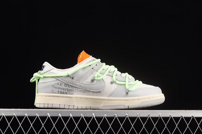 Ow X Sb Dunk Low Lot 43 Of 50 Sail/Neutral Grey/Barely Volt 17