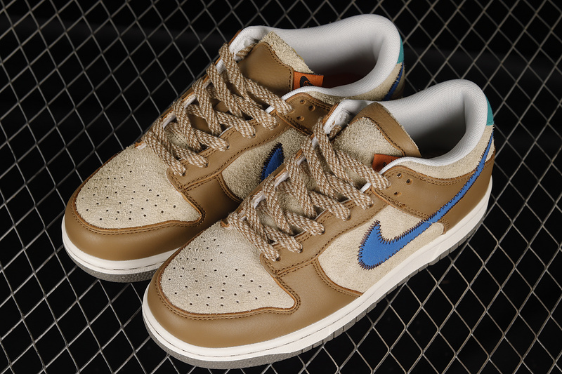 Size? X Dunk Low 'Dark Driftwood'dark Brown /Blue 11