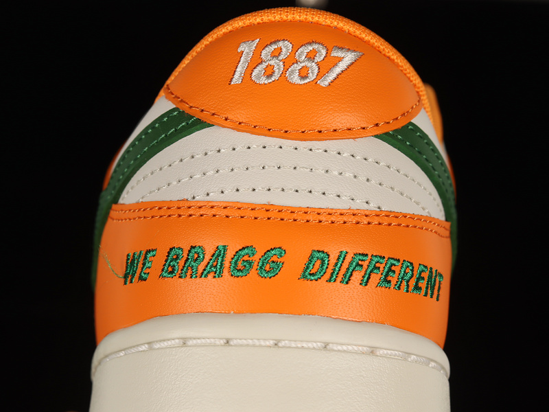 Florida A&M University Sb Dunk Low Orange Horizon/Fortress Green/Sail 7