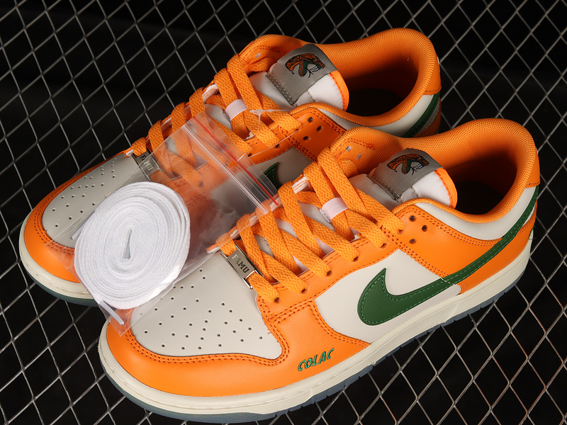 Florida A&M University Sb Dunk Low Orange Horizon/Fortress Green/Sail 19