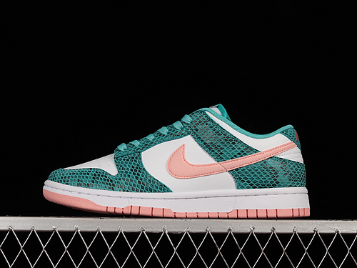 Dunk Low 'Washed Teal Snakeskin'white//Bleached Coral/Black 9