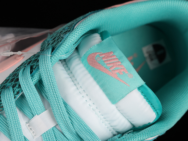 Dunk Low 'Washed Teal Snakeskin'white//Bleached Coral/Black 15