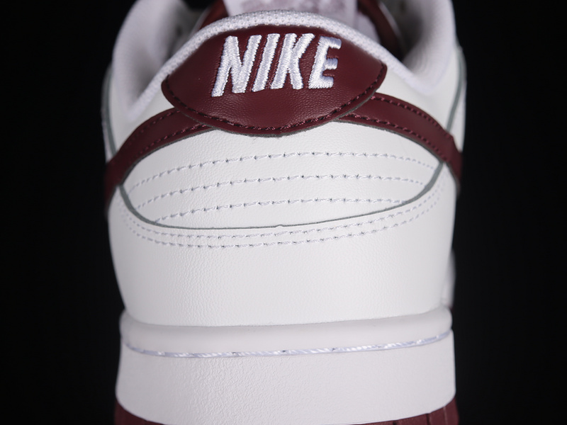 Dunk Low White/Night Maroon/White 11