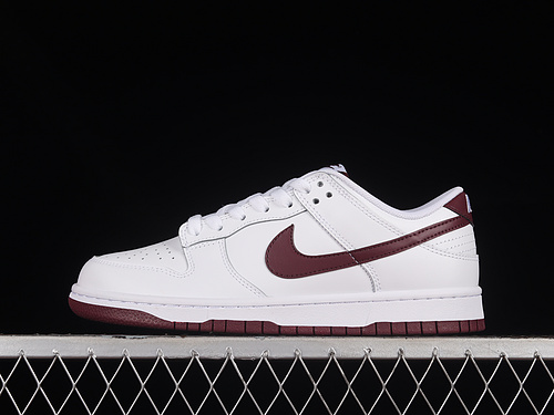 Dunk Low White/Night Maroon/White 21