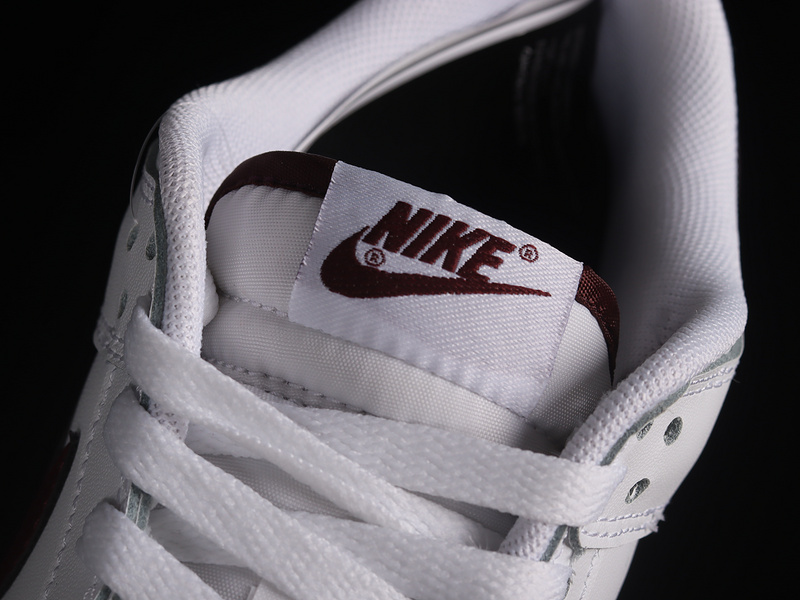 Dunk Low White/Night Maroon/White 23