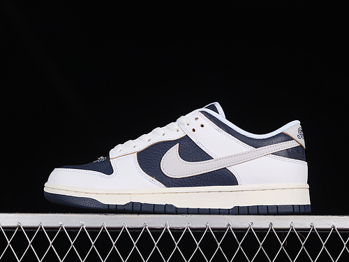 Dunk Low Huf New York City White/Navy Blue 27