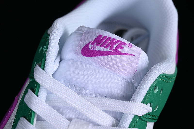 Dunk Low Joker White/White/Stadium Green/Fuchsia Dream 27