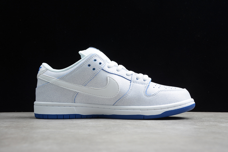 Sb Dunk Low Premium White/White-Game Royal 7