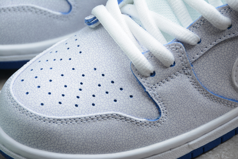 Sb Dunk Low Premium White/White-Game Royal 9