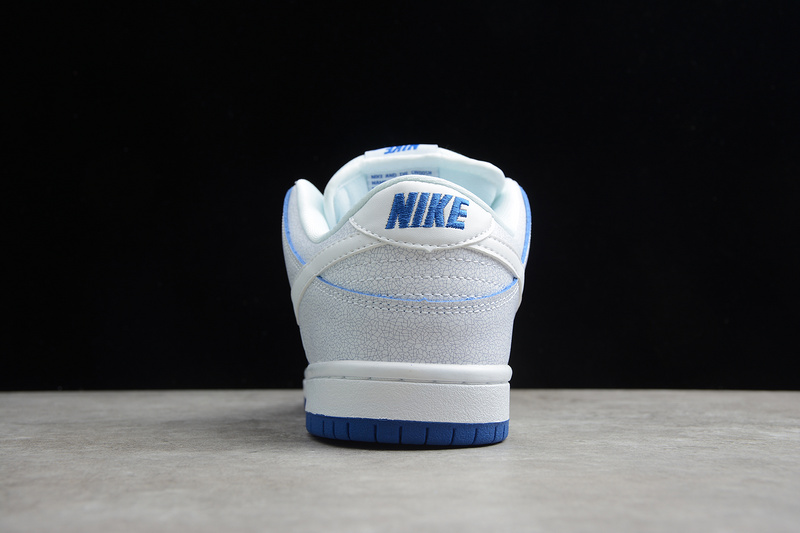 Sb Dunk Low Premium White/White-Game Royal 23