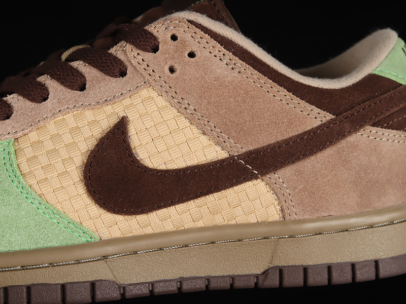 Kickshawaii X Dunk Low Aloha Khaki/Baroque Brown-Mean Green 5