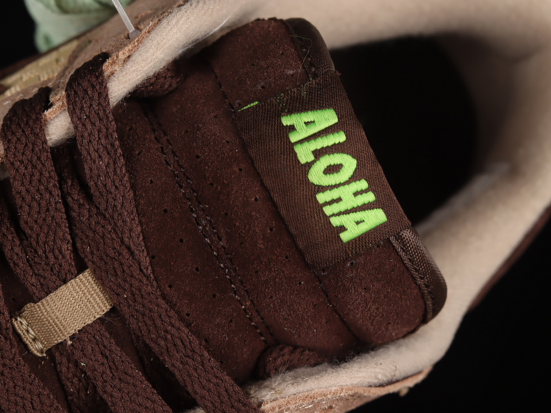 Kickshawaii X Dunk Low Aloha Khaki/Baroque Brown-Mean Green 9