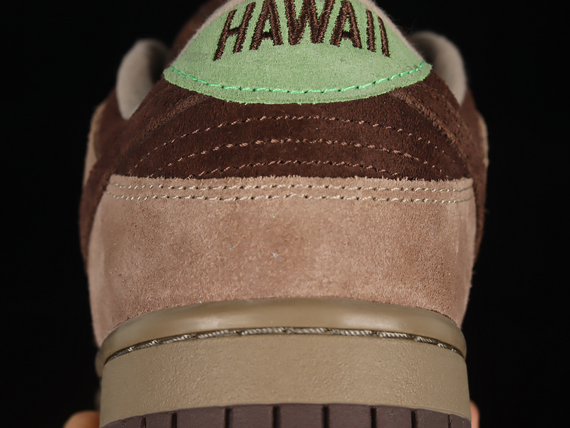 Kickshawaii X Dunk Low Aloha Khaki/Baroque Brown-Mean Green 13