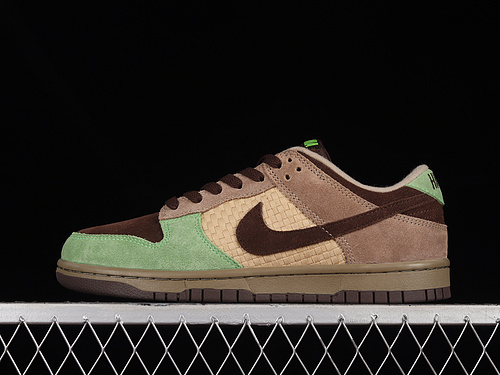 Kickshawaii X Dunk Low Aloha Khaki/Baroque Brown-Mean Green 21