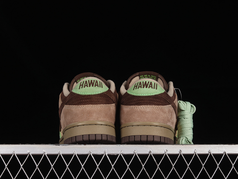 Kickshawaii X Dunk Low Aloha Khaki/Baroque Brown-Mean Green 25