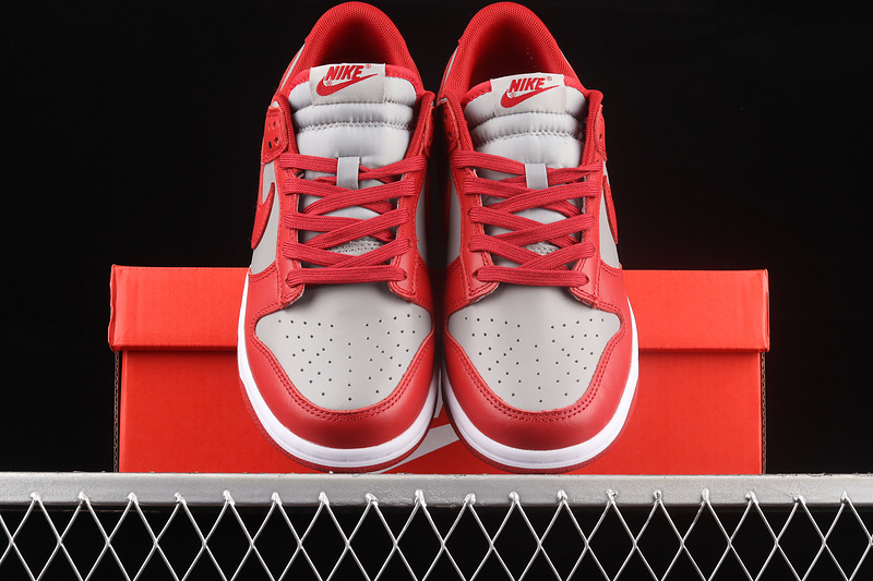 Original Quality Sb Dunk Low Unlv Soft Grey/University Red-White 13