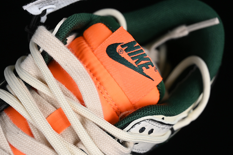 Dunk Low Miami Hurricanes White/Black/Grey 19