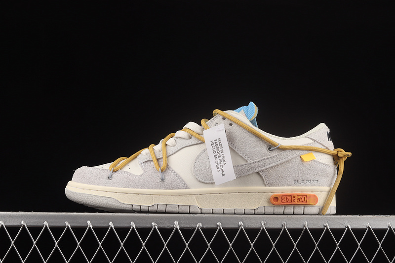 Ow X Sb Dunk Low Lot 34 Of 50 Sail/Neutral Grey/Light Ginge 3