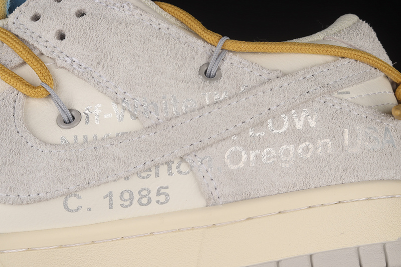 Ow X Sb Dunk Low Lot 34 Of 50 Sail/Neutral Grey/Light Ginge 13