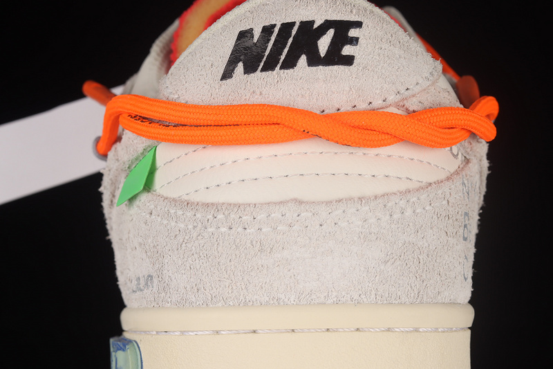 Ow X Sb Dunk Low Lot 31 Of 50 Sail/Neutral Grey/Total Orange 15