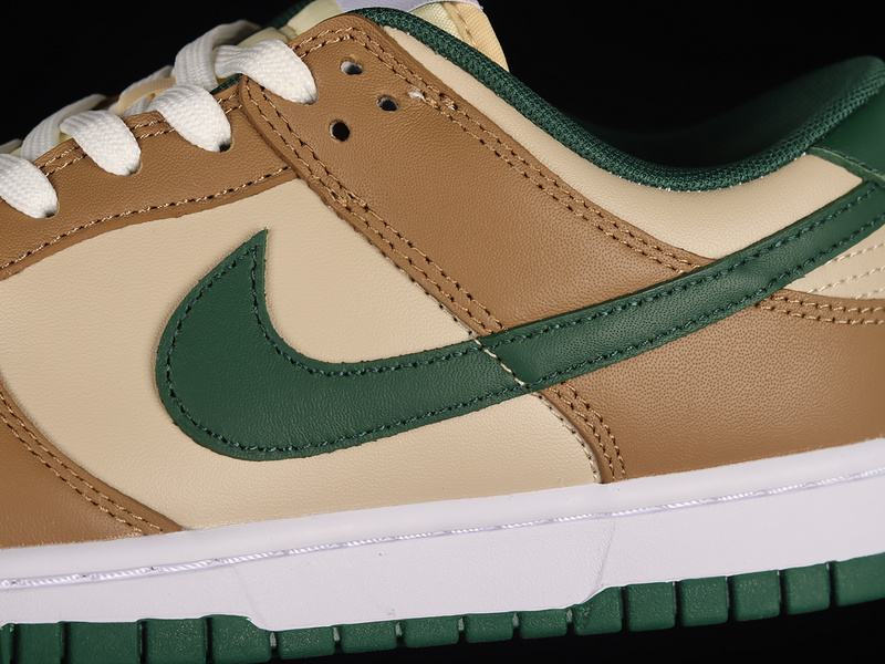 Dunk Low Rattan /Canyon Green/Sail/White/Deep Driftwood Brown 3