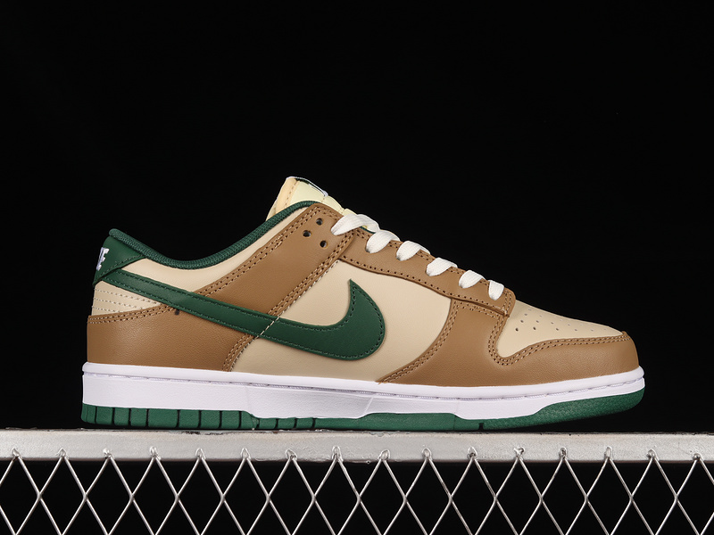 Dunk Low Rattan /Canyon Green/Sail/White/Deep Driftwood Brown 31